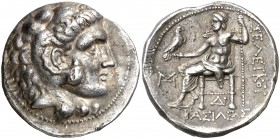 Imperio Seléucida. Seleuco I, Nicator (312-281 a.C.). Seleucia del Tigris. Tetradracma. (S. 6829 var) (CNG. IX, 12i). 17,22 g. MBC+/EBC-.