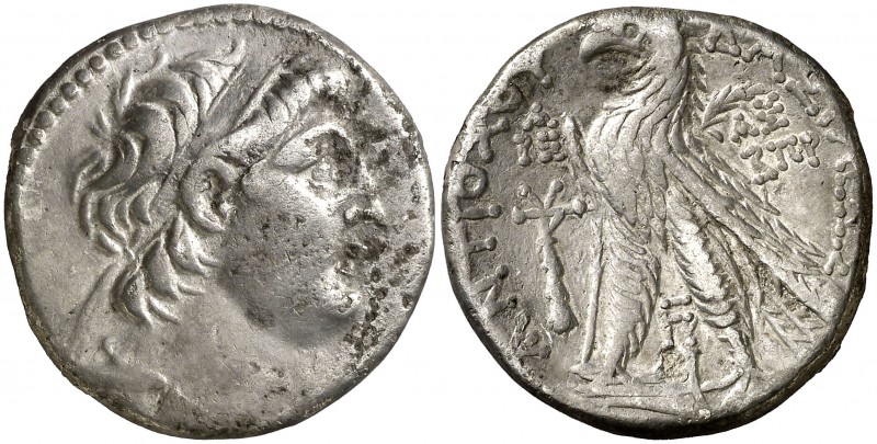 (131-130 a.C.). Imperio Seléucida. Antíoco VII, Euergetes (138-129 a.C.). Tiro. ...