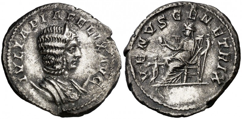 (217 d.C.). Julia Domna. Antoniniano. (Spink 7099) (S. 206) (RIC. 389a, de Carac...