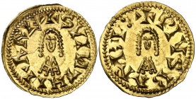 Suintila (621-631). Barbi (Antequera). Triente. (CNV. 284.5) (R.Pliego 366f). 1,44 g. Bella. EBC.