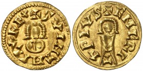 Suintila (621-631). Emerita (Mérida). Triente. (CNV. 327.2) (R.Pliego 393b). 1,31 g. EBC-.