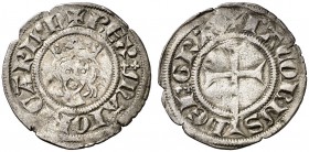 Jaume II de Mallorca (1276-1285/1298-1311). Mallorca. Dobler. (Cru.V.S. 541) (Cru.C.G. 2506). 1,60 g. MBC-.