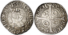 Alfons IV (1416-1458). Perpinyà. Croat. (Cru.V.S. 825.6) (Cru.C.G. 2868k). 3,11 g. MBC-.
