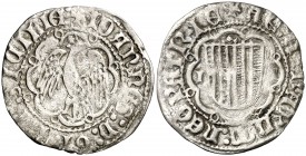 Joan II (1458-1479). Sicília. Pirral. (Cru.V.S. 972) (Cru.C.G. 3011). 2 g. MBC-.
