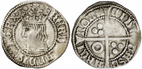 Ferran II (1479-1516). Barcelona. Croat. (Cru.V.S. 1141) (Cru.C.G. 3070a). 3,24 g. Ex Colección Ramon Muntaner 24/04/2014, nº 647. MBC.