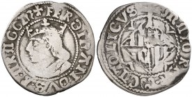 Ferran II (1479-1516). Mallorca. Ral. (Cru.V.S. 1178) (Cru.C.G. 3095 var). 1,93 g. Letras N y A latinas y góticas. MBC-.
