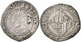 Ferran II (1479-1516). Mallorca. Ral. (Cru.V.S. 1182) (Cru.C.G. 3096 var). 2,15 g. MBC-/MBC.