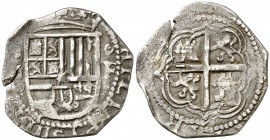 s/d. Felipe II. Granada. . 1 real. (Cal. 619). 3,26 g. Grieta. Escasa. MBC-.