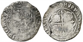 s/d. Felipe II. México. O. 4 reales. (Cal. 335). 13,17 g. Oxidaciones limpiadas. Rara. (MBC-).
