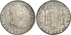 1813. Fernando VII. México. JJ. 8 reales. (Cal. 551). 26,96 g. Buen ejemplar. MBC+/EBC-.