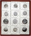 Lote de 24 monedas medievales castellanas. A examinar. MBC-/MBC.