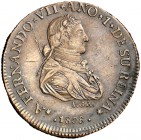 1808. Fernando VII. Guatemala. Prueba de anverso para una medalla de plata de proclamación. (V. 209) (V.Q. 13275) (Grove F-56). 10,11 g. Bronce. 28 mm...