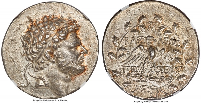 MACEDONIAN KINGDOM. Perseus (179-168 BC). AR tetradrachm (33mm, 15.48 gm, 11h). ...