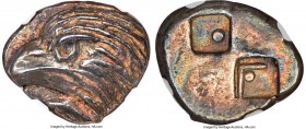 PAPHLAGONIA. Sinope. Ca. late 5th century BC. AR drachm (19mm, 6.01 gm). NGC AU S 4/5 - 4/5. Ca. 425-410 BC. Head of sea eagle left; tuna fish below /...