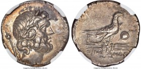 LYCIA. Oenoanda. Ca. 2nd century BC. AR stater or didrachm (22mm, 7.79 gm, 12h). NGC Choice XF 5/5 - 3/5. Dated Year 3 (186/5 BC) Laureate head of Zeu...