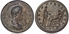Commodus (AD 177-192). AE bimetallic medallion (40mm, 55.92 gm, 12h). NGC Choice AU 5/5 - 4/5, Fine Style. Rome, 189 AD. M•COMMODVS•ANTONINVS-•PIVS•FE...