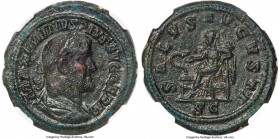 Maximinus I (AD 235-238). AE as (27mm, 13.32 gm, 6h). NGC Choice AU 5/5 - 2/5. Rome, AD 236-237. MAXIMINVS PIVS AVG GERM, laureate, draped and cuirass...