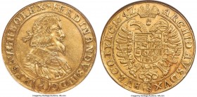 Ferdinand III gold 10 Ducat 1642-(b) UNC Details (Obverse Graffiti) NGC, Vienna mint, KM900, Fr-209, Horsky-1905, Köhler-Unl., Herinek-9. 34.49gm. Han...