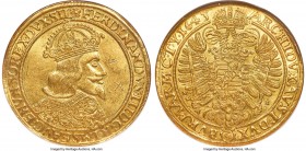 Ferdinand III gold 10 Ducat 1643 AU Details (Obverse Graffiti) NGC, Breslau mint, KM-Unl., Fr-210, Horsky-Unl., Julius-Unl., Saurma-Jeltsch-Unl., F&S-...