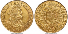 Ferdinand III gold 10 Ducat 1645 MS63 NGC, Vienna mint, KM926 (Rare), Fr-209, Horsky-Unl., Herinek-13. 34.64gm. Hans Jakob Stadler as mintmaster. Stru...
