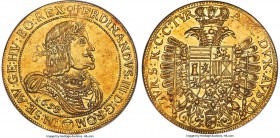 Ferdinand III gold 10 Ducat 1655-(c) UNC Details (Reverse Damage) NGC, Vienna mint, KM993, Fr-209, Horsky-Unl., Julius-Unl., Reichel Collection-Unl., ...