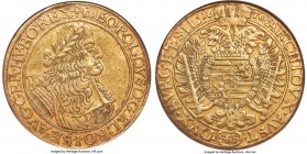 Leopold I gold 10 Ducat 1670-SHS XF Details (Removed From Jewelry) NGC, Breslau mint, KM-Unl., Fr-Unl (cf. Fr-258a for type), Horsky-Unl., Julius-Unl....