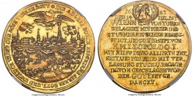 Leopold I gold "Siege of Vienna" Medal of 5 Ducats 1683 MS61 NGC, Hirsch-57, "Beschreibung der auf die Belagerung Wiens geschlagenen Medaillen" (Beric...