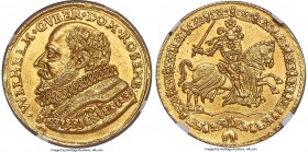 Rosenberg. Wilhelm (1581-1592) gold Medallic 4 Ducat ND (1585) MS63 NGC, Reichenstein mint, Fr-107a, Saurma-Jeltsch-16, Plate XXXVI, 9, F&S-2492, Done...