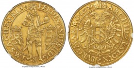 Ferdinand II gold 10 Ducat 1621-(l) AU Details (Mount Removed) NGC, Prague mint, KM319, Fr-38, Horsky-Unl., Julius-Unl., Donebauer-2125 (RR), Dietiker...