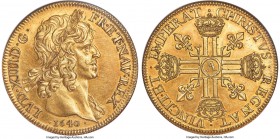 Louis XIII gold 8 Louis d'Or 1640-A MS61 NGC, Paris mint, KM112, Fr-407, Gad-61 (R5), Ciani-1608, Dup-1295. 53.55gm. Simply astonishing, and a coin th...