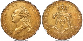 Louis XVI gold Essai Ecu "de Calonne" 1786-A UNC Details (Scratches) NGC, Paris mint, KM-Unl., VG-92 (not illustrated, though possibly this coin), Cia...