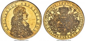 Bamberg. Marquard Sebastian Schenk von Stauffenberg gold 10 Ducat 1687 MS60 NGC, Nürnberg mint, KM-A80 (Rare), Fr-168 (Very Rare), Heller-Unl., Krug-3...