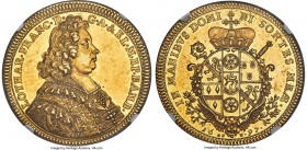 Bamberg. Lothar Franz von Schönborn gold 10 Ducat 1697-GFN MS61+ NGC, Nürnberg mint, KM-B97 (Rare), Fr-168c (Very Rare; different dies), Heller-Unl., ...
