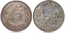 Brunswick-Lüneburg-Calenberg. Georg II Wilhelm 5 Taler 1660-HS AU Details (Tooled, Denomination Effaced) NGC, Goslar or Zellerfeld mint, KM71 (Rare), ...