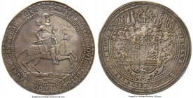 Brunswick-Lüneburg-Celle. Christian Ludwig 5 Taler 1648-HS AU55 NGC, Zellerfeld mint, KM198, Dav-LS144, Knyphausen-Unl., Elbeshausen Collection-Unl., ...