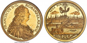 Regensburg. Free City gold Medallic 6 Ducat ND (1745-1765)-ICB MS62 S Prooflike NGC, Regensburg mint, KM341 (Rare), Fr-2527, Plato-Unl., Bach Collecti...
