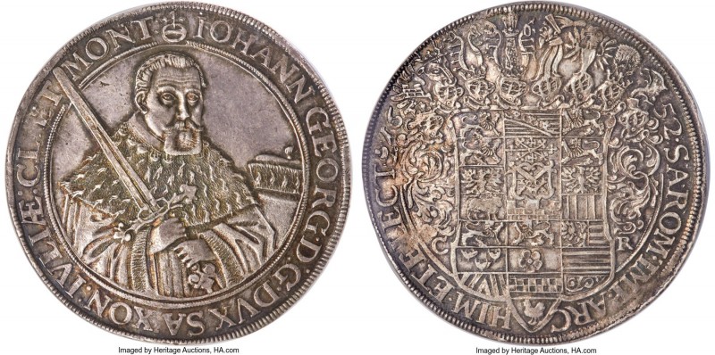 Saxony. Johann Georg I 2 Taler 1652-CR MS61 NGC, Dresden mint, KM443, Dav-7613, ...