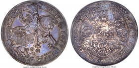 Schlwesig-Holstein-Gottorp. Johann Adolf 1-1/2 Taler ND (1607-1617) AU55 NGC, Schleswig mint, KM3, Dav-LS444, Wilmersdörffer-Unl., Boyksen Collection-...