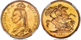 Victoria gold 2 Pounds 1887 MS63 NGC, KM768, S-3865. Choice, with shimmering golden luster and mild reflectivity that resides within the fields.

HI...
