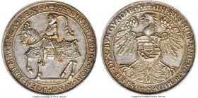 Ferdinand I Medallic 1-1/2 Taler 1541-Dated AU55 NGC, Kremnitz mint, Voglhuber-33, Montenuovo-603, Horsky-904 var. (weight), Markl-2036, MzA-24. 40.57...