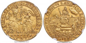Venice. Alvise Mocenigo III gold Osella of 4 Zecchini Anno IV (1725)-PAT MS61 NGC, KM-X250, Fr-Unl., CNI-VIIIb.73, Paolucci II-382, Bellesia-271/A (R2...