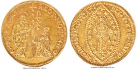 Venice. Alvise Mocenigo IV gold 20 Zecchini ND (1763-1778) MS63 NGC, KM678.1 (Rare), Fr-1416 (Rare), CNI-VIIIb.116, Paolucci-129.7 (R4), Bellesia-360 ...