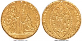 Venice. Lodovico Manin gold 8 Zecchini ND (1789-1797) AU Details (Holed) NGC, KM759 (this coin), Fr-1441, CNI-VIIIb.64, Bellesia-422 (R4), Paolucci-10...