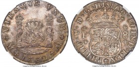 Philip V "Milled" 8 Reales 1732 Mo-F MS62 NGC, Mexico City mint, KM103, Cal-1437 (prev. Cal-774), Cay-9349. The milled Spanish Dollar, with its iconic...