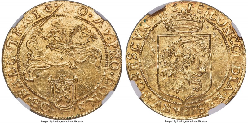 Utrecht. Provincial gold Cavalier d'Or 1618 MS63 NGC, Utrecht mint, KM15, Fr-286...
