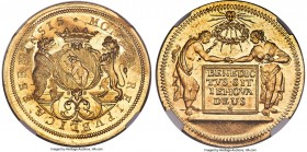 Bern. City gold 10 Ducat ND (1700-1710) MS63 Prooflike NGC, KM81, Fr-147, HMZ-2-203a, Divo-463a (Extremely Rare), Wunderly-Unl. 34.48gm. A visually su...