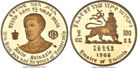 Haile Selassie I gold Proof "Emperor's Birth & Reign" 100 Dollars 1966-NI PR67 Ultra Cameo NGC, Numismatica Italiana mint, KM41, Fr-31. Mintage: 11,00...