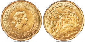 Charlotte gold Essai "Luxembourg Millennium" 250 Francs 1963 MS67 NGC, KM-E71. Mintage: 200. Issued for the 1,000th anniversary of the state, this bea...