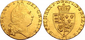 Great Britain, Hanover. George III AV Guinea. London mint, 1798. GEORGIVS III DEI GRATIA •, laureate bust to right / •M•B•F•ET•H•REX•F•D•B•ET•L•D•S•R•...