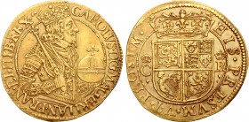 Scotland, Kingdom. Charles I AV Unite. Nicholas Briot's third milled coinage. Edinburgh mint, 1637-1642. CAROLVS ⬩ D: G ⬩ MAG ⬩ BRITAN ⬩ FRAN ⬩ ET ⬩ H...